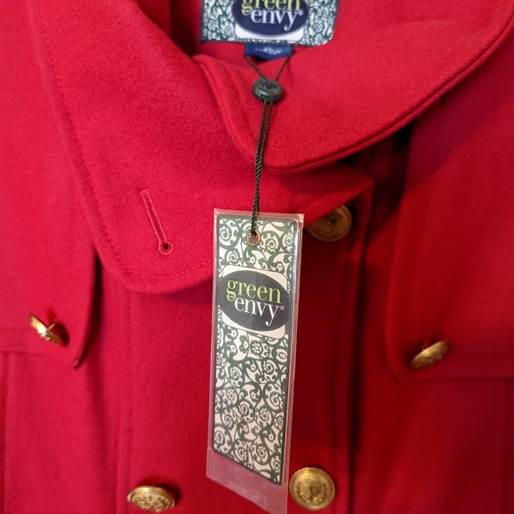 Green Envy wool coat, brand new, size XL - Picture 2 of 6